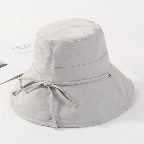 Gris Clair - Chapeau Femme Anti-Uv Bob Chapeau - Gris Clair - Taille 56-58cm