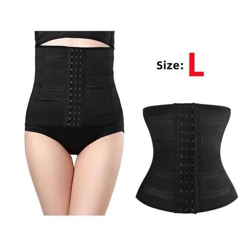 Ceinture De Sudation,Ceinture Abdominale Invisible,Femme Gaine Ventre Plat Amincissante,Corset Minceur,Waist Trainer Ajustable,Noir