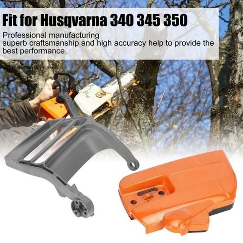Pièces de tronçonneuse Couvercle Latéral de Frein de Chaîne Garde-main pour Husqvarna 340 345 350 Outil Tronçonneuse HB036