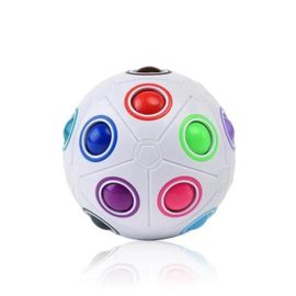 Arc-en-ciel - Jeu d\'adresse Magic Rainbow Ball - AZWIX - 20 trous - Pour enfants de 4 à 6 ans et plus