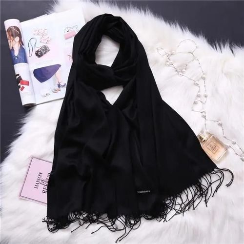 150-37-Noir Foulard Femme Cheveux Mode 2020 Nouveau Printemps Hiver Écharpes Pour Femmes Châles Et Enveloppe
