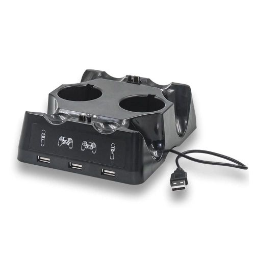 Chargeur De Contrôleur De Jeu 4 En 1, Station De Charge Joypad S6 Pour Ps4 + Ps Move, Accessoires De Jeu