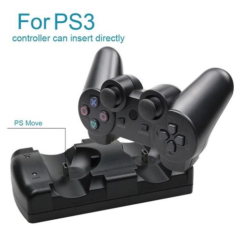 Manette De Jeu Avec Chargeur Et Câble Usb Pour Sony Playstation 3, Joystick