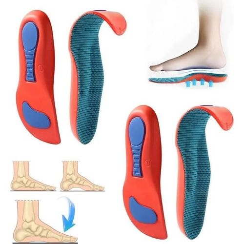 Rose - 2 Paires Semelles Orthopédiques,Semelle Epine Calcaneenne, Semelle Anti Douleur Talon Soulagement Efficace Des Pied Plat (M)