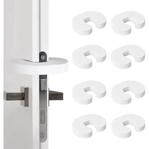 Bloque Porte Bébé,8pc Cale Anti Pince Doigt Pour Fenetre Sécurité,Porte Securite Bebe Amortisseur Stop-Porte Mousse,Protection Doigt