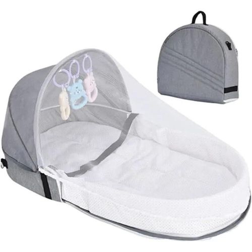 Pliable Camping Couffin Bébé,Lit Bebe Pliable Berceaux,Portatif Petit Lit Parapluie Bebe,Respirant Berceau Naissance Avec Net