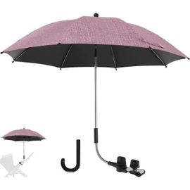Ombrelle Universelle Pour Poussette Et Landau Anti Uv 50+ Diamètre 85cm Avec Une Poignée Parapluie - Rouge