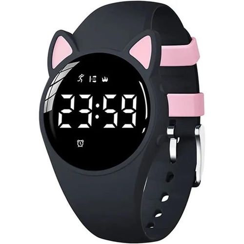 Montre Digitale Enfant Non Connecté-Montres Sport Pour Fille Avec Chronomètre Eclairage Alarme Calendrier Podomètres Marche Montre