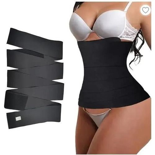 1pcs Gaine Ventre Plat,4m Gaine Amincissante Taille Réglable Extensible,Ceinture Sudation Femme Invisible,Pour Maigrir,Gym,Sport