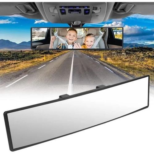 Rétroviseur De Voiture, Intérieur De Voiture Universel Grand Angle Rétroviseur Remplacement Panoramique Anti-Éblouissement 300x70mm