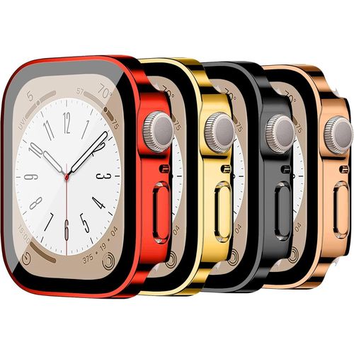 Étuis Avec Protecteur D'écran Pour Apple Watch 40 Mm,42 Mm,44 Mm,41 Mm,45 Mm,46 Mm Avec Film Protecteur D'écran En Verre Trempé Intégré,Coque De Protection En Polycarbonate Rigide Pour Apple.[G211]