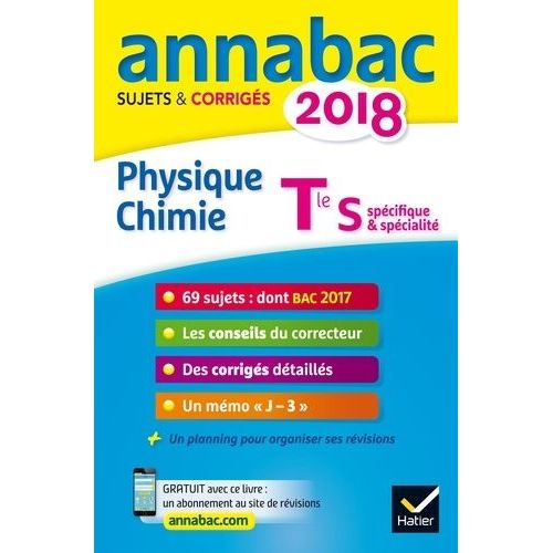Physique-Chimie Tle S Spécifique & Spécialité - Sujets Et Corrigés