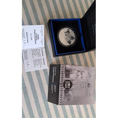 10€ Argent Be. Collection Europa Star. L Epoque Renaissance. Exemplaire N2396 / 5000. Sous Capsule Avec Certificat Authenticite