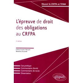 L'épreuve De Droit Des Obligations Au Crfpa