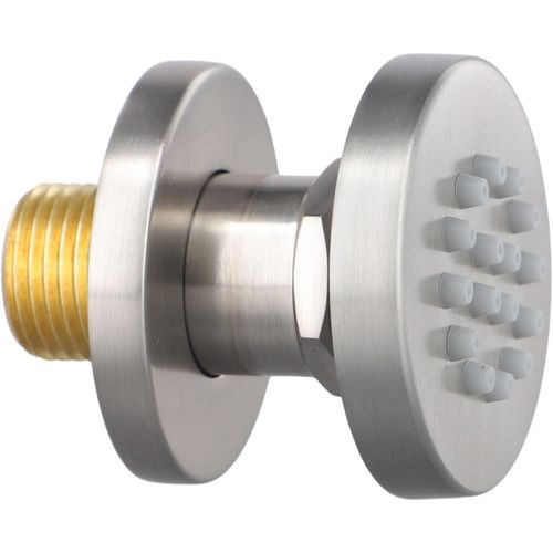 Pommeau de douche rond de 5,1 cm,buse de massage haute pression réglable,jets muraux,pommeau de douche rotatif latéral,pulvérisateur latéral pour spa (brossé).[T1021]