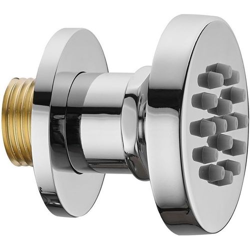 Pommeau de douche rond de 5,1 cm,buse de massage haute pression réglable,jets muraux,pommeau de douche rotatif latéral,pulvérisateur latéral spa (chromé).[T1020]