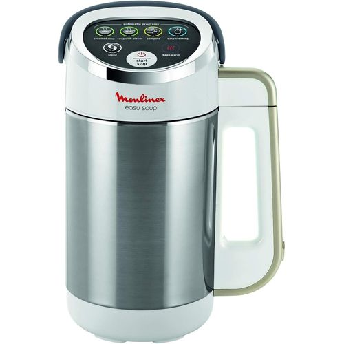 Blender chauffant,Mixeur soupe,Puissance 1000 W,Capacité 1,2 L,5 programmes automatiques,Double paroi,Maintien au chaud 40 min,Livret recettes,Easy Soup,Inox LM841B10.[P1]