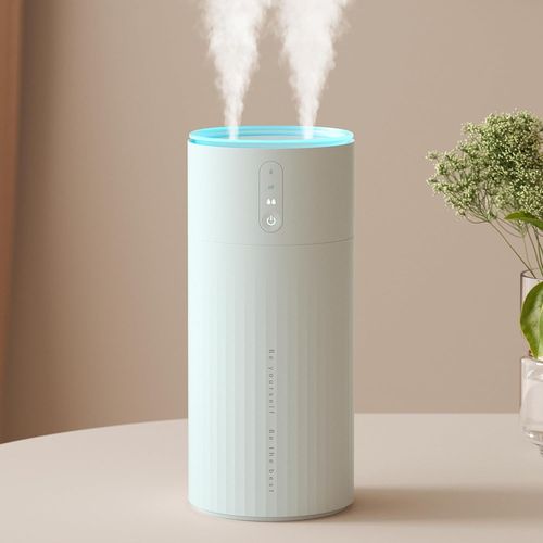 Humidificateur d'air 1 L,Humidificateur d'air bébé Remplissage par le haut 30 dB Silencieux,Humidificateur d'air chambre 8000 mAh,3 Lumières de couleur pour,arrêt Automatique-Vert