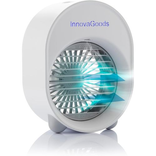 Mini-Climatiseur Humidificateur Ultrasons LED,Multifonction,Silencieux,3 Vitesses,Capacité 200ml,Blanc,Mini,ABS