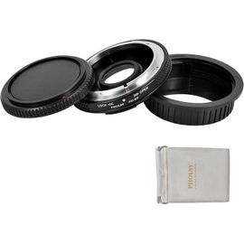 Bague d'adaptation Mise au Point Manuelle avec Levier Ouverture,Verre Optique et Capuchon,Compatible avec objectifs Canon FD FL Mount et Appareil Photo Canon EOS EF-Mount,FD vers EF
