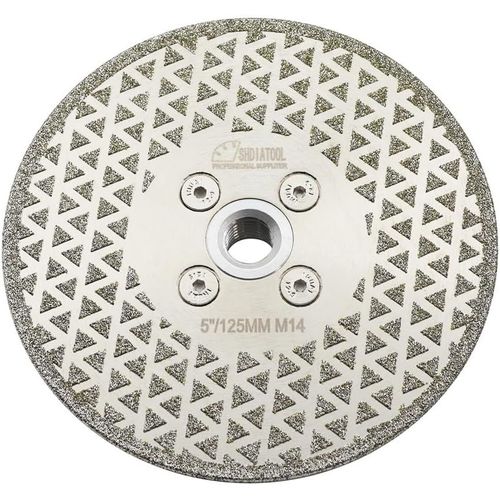 Disque Diamant 125mm Lame de Scie Électroplaqué pour Coupe et Meulage Pierre Granit Marbre Tuile.[W942]