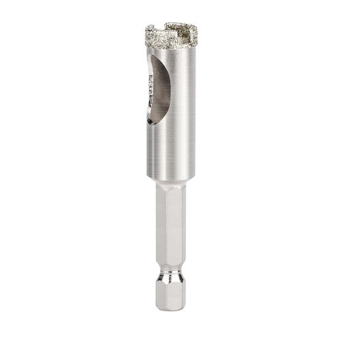 diamant à verre de 12 mm,avec tige hexagonale de 6,35 mm,scie cloche diamant avec revêtement diamant en acier au carbone,couronne de forage pour verre,carrelage,céramique,marbre,calcaire.[W1225]
