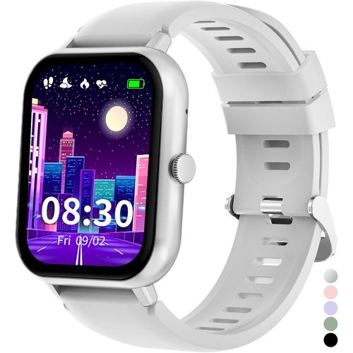 Montre Connectée Enfant Cardiofrequencemetre Moniteur De Sommeil Podomètre Modes Sport Étanche Reveil Jeux Bluetooth Appel Jouet Ado Fitness Tracker Cadeau Garçon Fille 3+ Ans Adolescent
