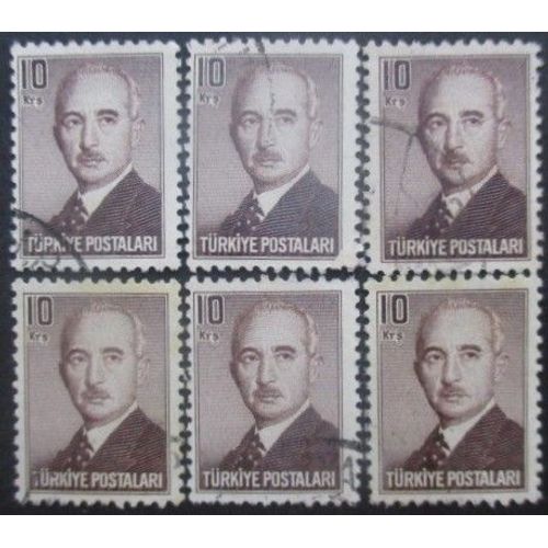 Turquie N°1066 X 6 Oblitéré