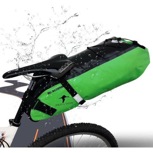 Sacoche De Selle De Vélo Backloader Bike Packing-15 L-Imperméable Et Indéchirable-Fermeture À Roulettes-Sacoche De Vélo En Bâche De Camion.[C245]