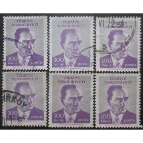 Turquie N°1996 X 6 Oblitéré