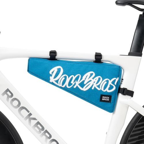 Frame Bag For Mtb Bmx Bike Triangular Top Tube 4 Cm Thick Gravel Ranger Cycling Tools 1.9 L Blue