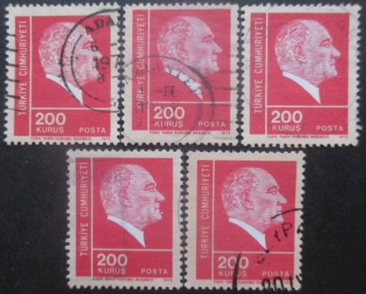 Turquie N°2046 X 5 Oblitéré