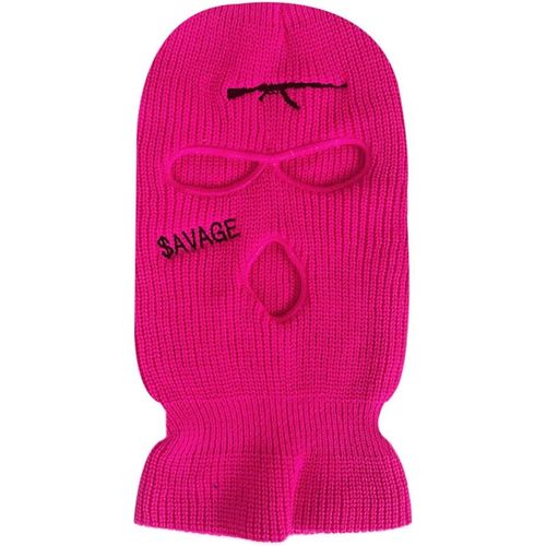 Balaclava De Visage Tricoté,Casquette D¿Hiver Cagoule 3 Trous Pour Adulte,Bonnet Homme Femme Chaud