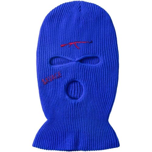 Balaclava De Visage Tricoté,Casquette D¿Hiver Cagoule 3 Trous Pour Adulte,Bonnet Homme Femme Chaud