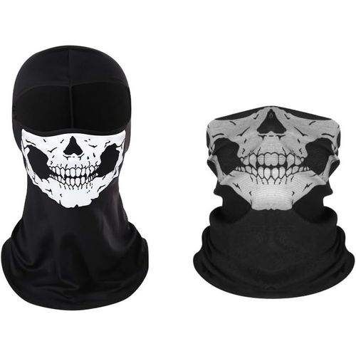 Ghost Mask,Cagoule Tête De Mort,Masque De Crâne,Balaclava Pour Hommes,Masque Fantôme Call Of Cagoule,Masque Demi-Tête De Mort,Masque Moto,Pour Moto Ski Randonnée Vélo