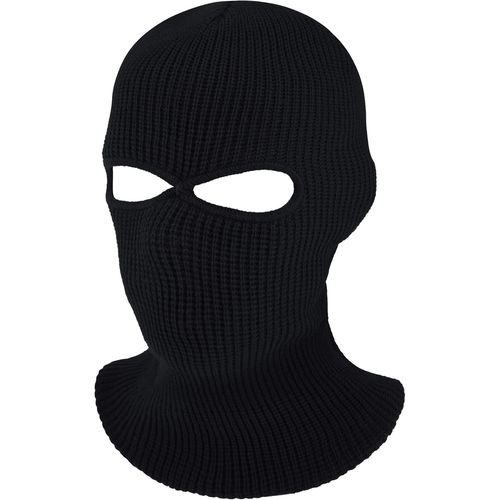 Cagoules De Visage Complet Balaclava À 2 Trous Masque De Ski Tricoté Cagoule Intégrale D'hiver