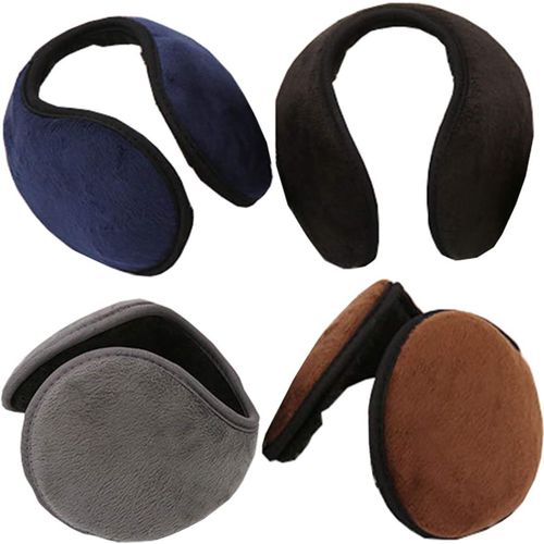 4pcs Unisexe Oreille Manchons Accessoire D'hiver Cache Oreille Hommes Femmes Fourreau D'oreille Hiver Chaud Cache-Oreilles En Peluche Courte Pour Moto Vélo Ski Voyage Running Cadeau De Noël