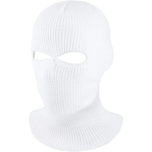 Cagoules De Visage Complet Balaclava À 2 Trous Masque De Ski Tricoté Cagoule Intégrale D'hiver