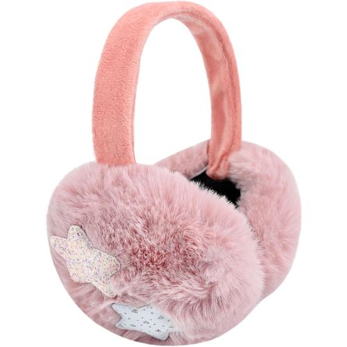 Chauffe-Oreilles Pour Femmes Et Filles,Protège-Oreilles Chauds Pliables Chauffe-Oreilles Thermique Protège-Oreilles En Peluche Coupe-Vent Protège-Oreilles Doux Et Moelleux