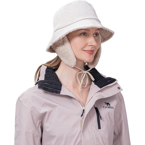 Chapeau Velours Femme,Chapeau De Pluie Femme Avec Oreillette Imperméable,Chapeau D'hiver Chic Pour Femme Avec Cache Doublure En Polaire Et Cache-Oreilles