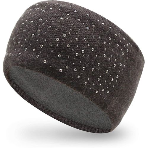 Bandeau Bandeau Cabel Knit Bandage Oreilles Avec Doublure De Polaire