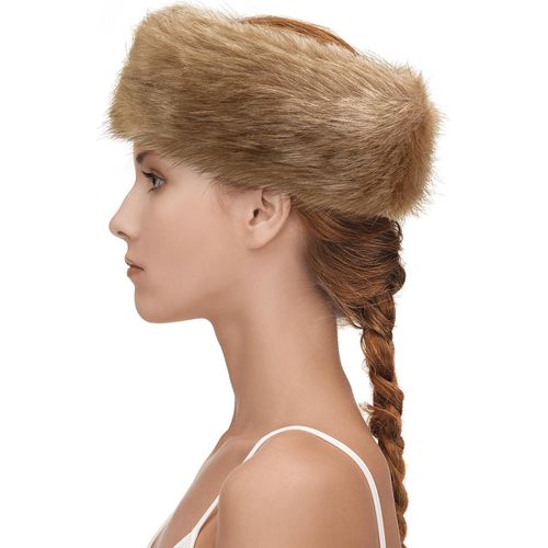 Bandeau En Fausse Fourrure Pour Femmes Cache-Oreilles D'hiver Cache-Oreilles Bonnet De Ski