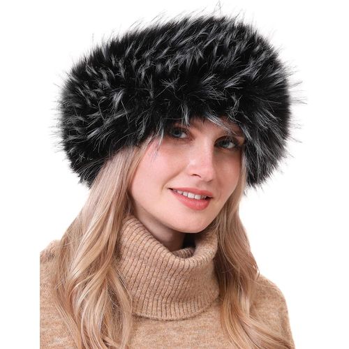 Bandeau En Fourrure Chapka Russe Femmes Bandeaux Fausse Fourrure De Hiver Pour Ski
