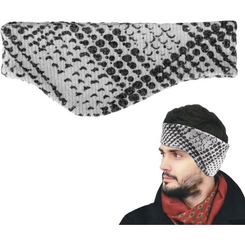 Cache-Oreilles,Couvre-Oreilles D'hiver Extensibles Bandeau De Course À Pied Cache-Oreilles Chauds En Polaire Tricoté Doux Pour Hommes Et Femmes Par Temps Froid (Gris Noir)