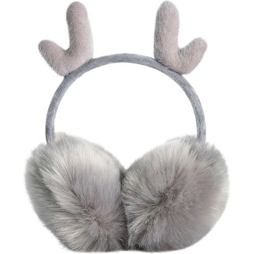 Cache Oreille Femme,Cache Oreille Hiver,Earmuffs Winter,Cache Oreilles Peluche Pour Femme,Cache Oreilles En Peluche Pliable,Pour Enfants Et Femmes,Pour Lintérieur Et Lextérieur(Kaki)