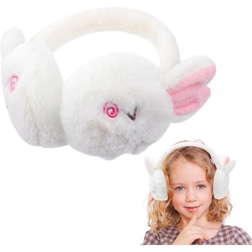 Cache-Oreilles En Peluche-Chaud-Lapin-Pour L'hiver-Pour Femme Et Fille,Coloris Assortis 1