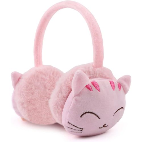 Hiver Cache Oreille Pour Fille Garçon Chaud Peluché Cache-Oreille Pliable Enfant