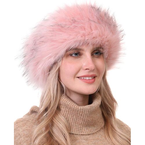 Bandeau En Fourrure Chapka Russe Femmes Bandeaux Fausse Fourrure De Hiver Pour Ski