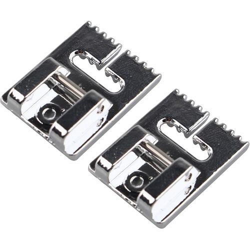 2 Pièces Pieds Presseur À 9 Rainures Pour Point Droit Dans Le Fossé Compatible Avec La Plupart Des Machines À Coudre Domestiques À Tige Basse Singer,Brother,Babylock,Euro-Pro.[Y1463]
