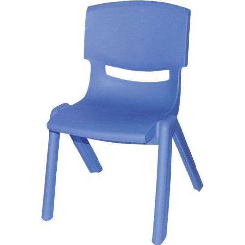 Chaise Enfant Empilable, Intérieur/Extérieur Bleu